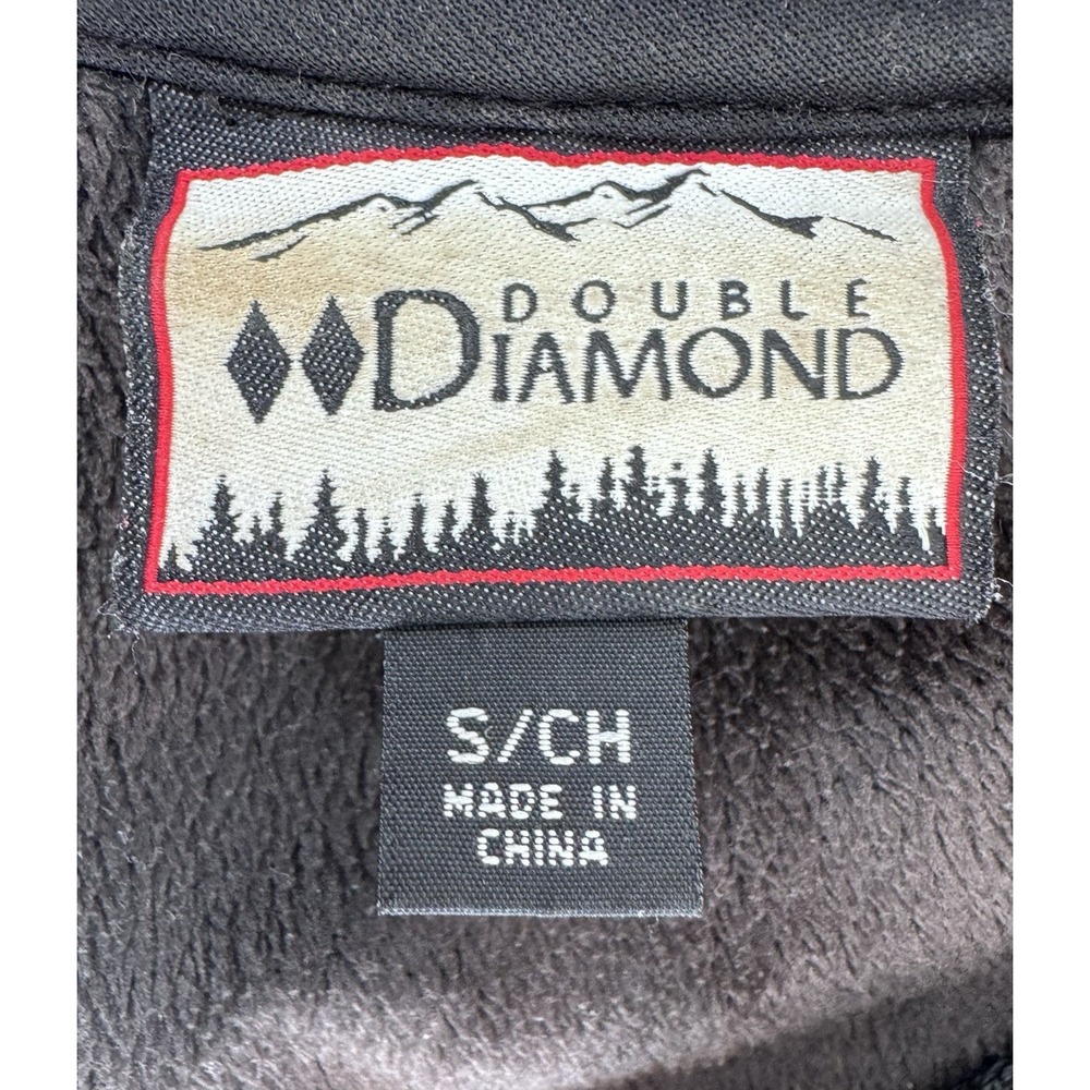 EUC Double Diamond Women's Black Softshell Jacket S Windproof Water Resist Zip - Picture 12 of 16